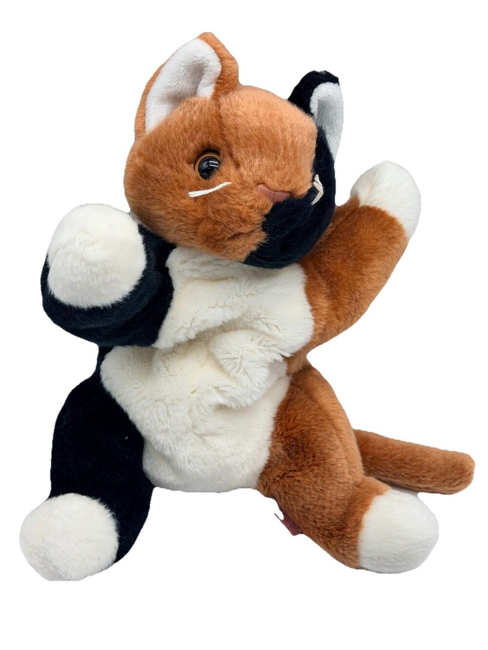 TY Beanie Buddies CHIP the Calico Cat 1998 Plush Soft Tylon Stuffed Animal 14"